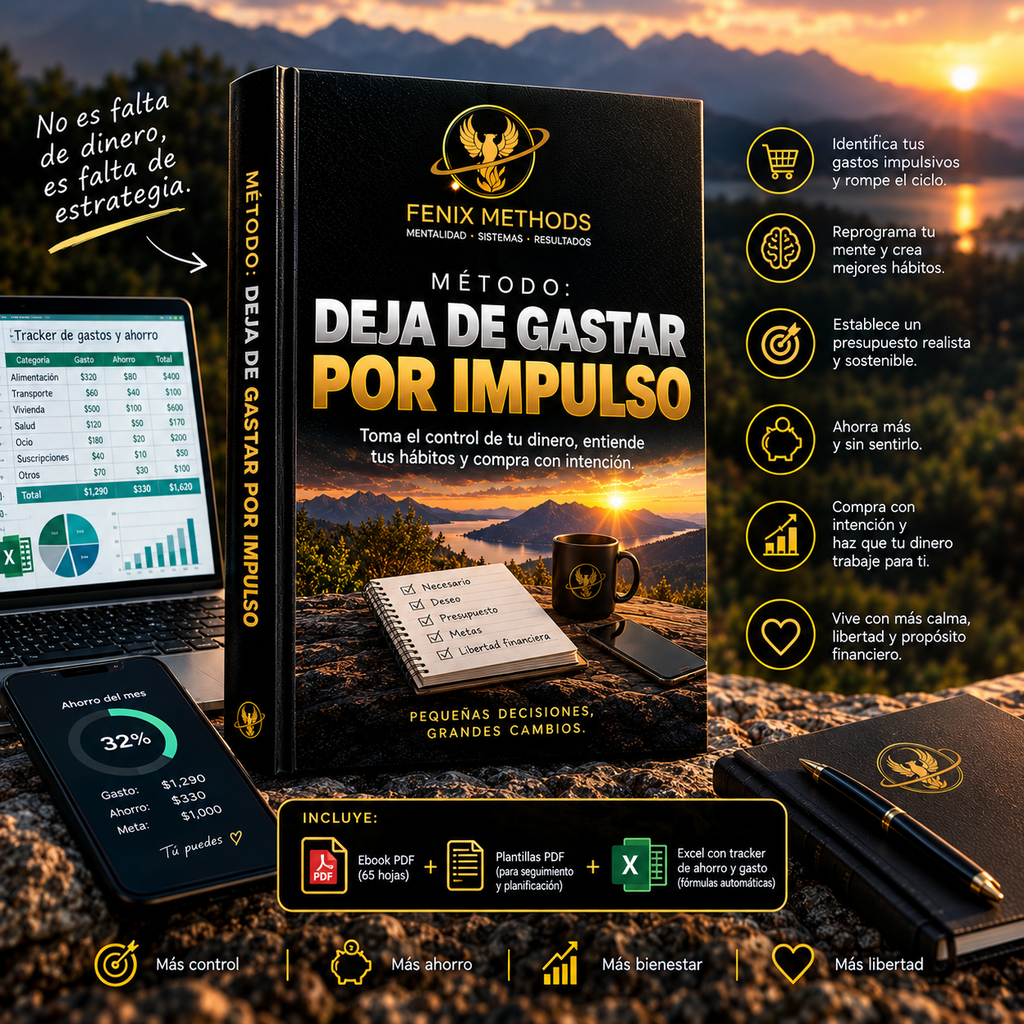 Portada del ebook Método: Deja de Gastar por Impulso, de Fénix Methods