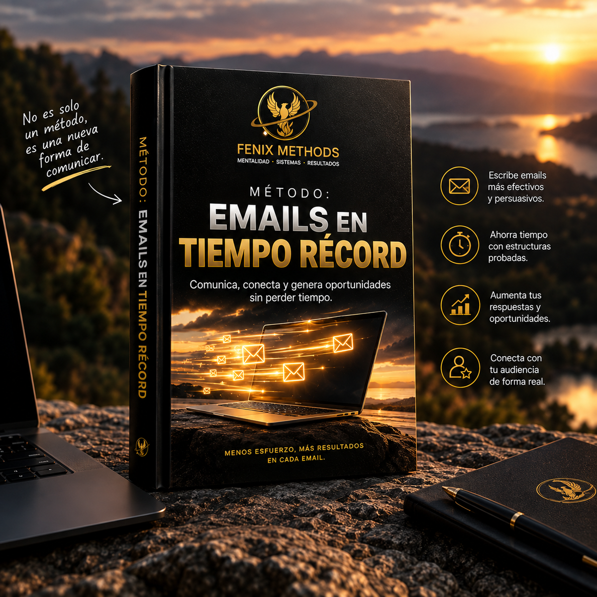 Portada del ebook Método: Emails en Tiempo Récord, de Fénix Methods