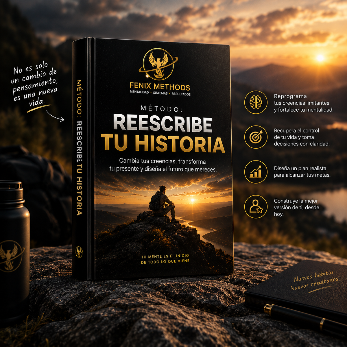 Portada del ebook Reescribe tu Historia, de Fénix Methods
