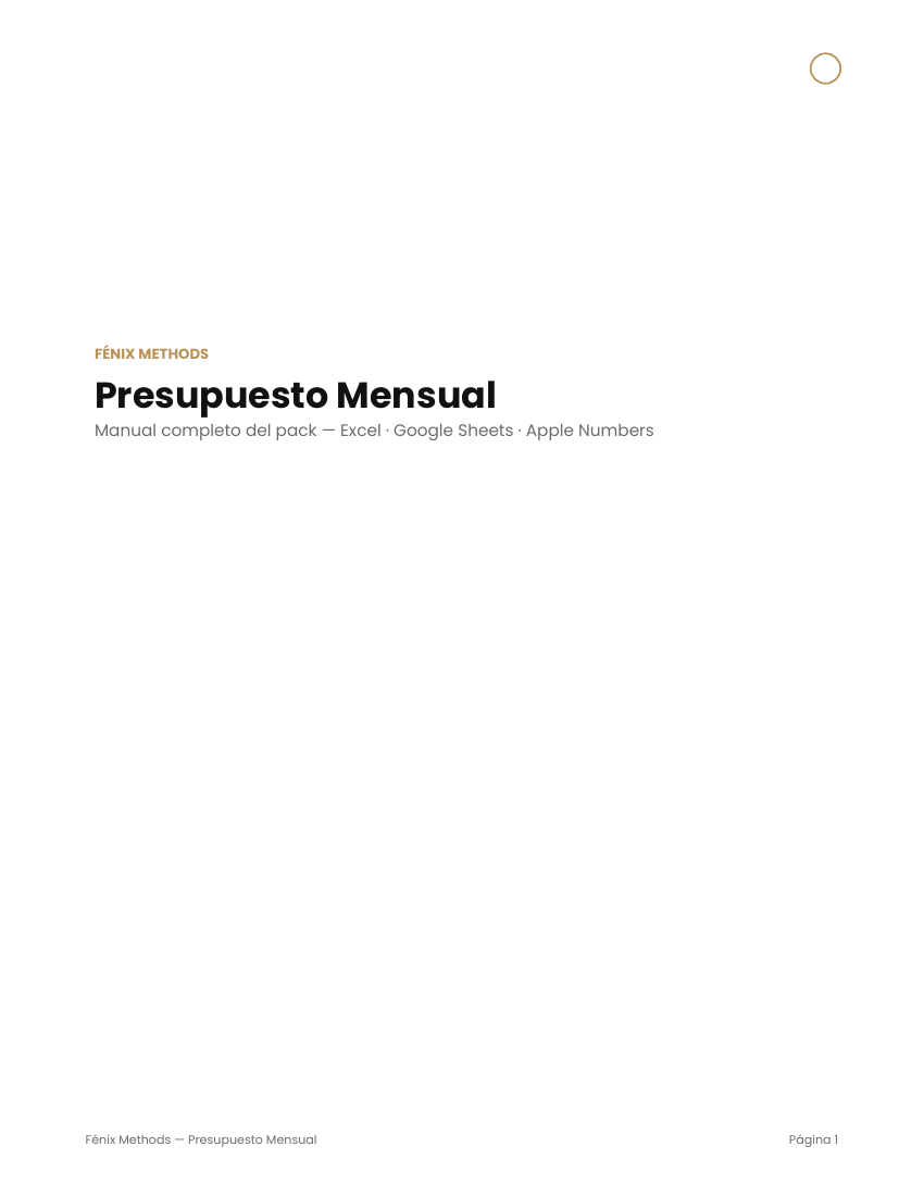 Presupuesto Mensual