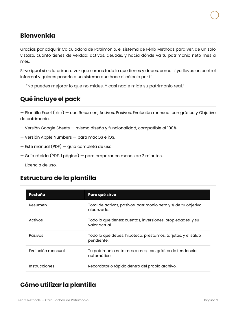 Calculadora de Patrimonio