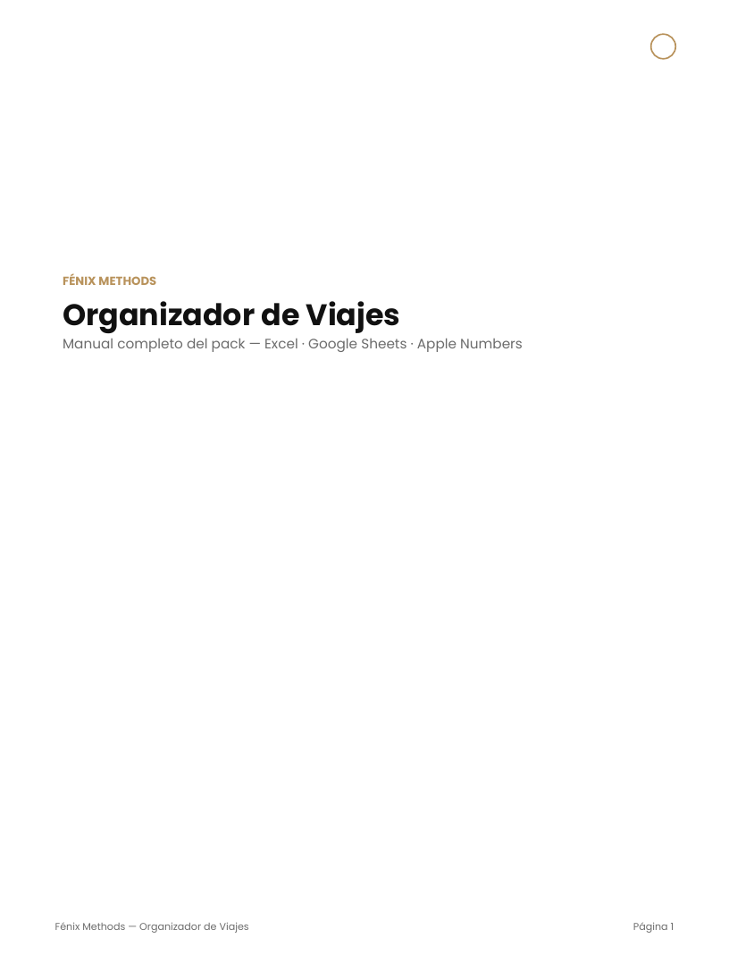 Organizador de Viajes