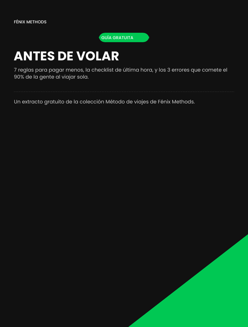 Guía gratis: Antes de Volar